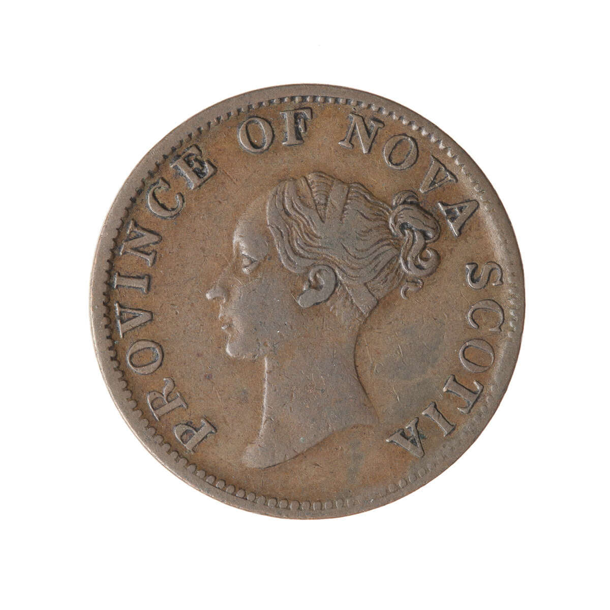 NS 1/2 Penny Token 1840 NS-1E2 EF-40