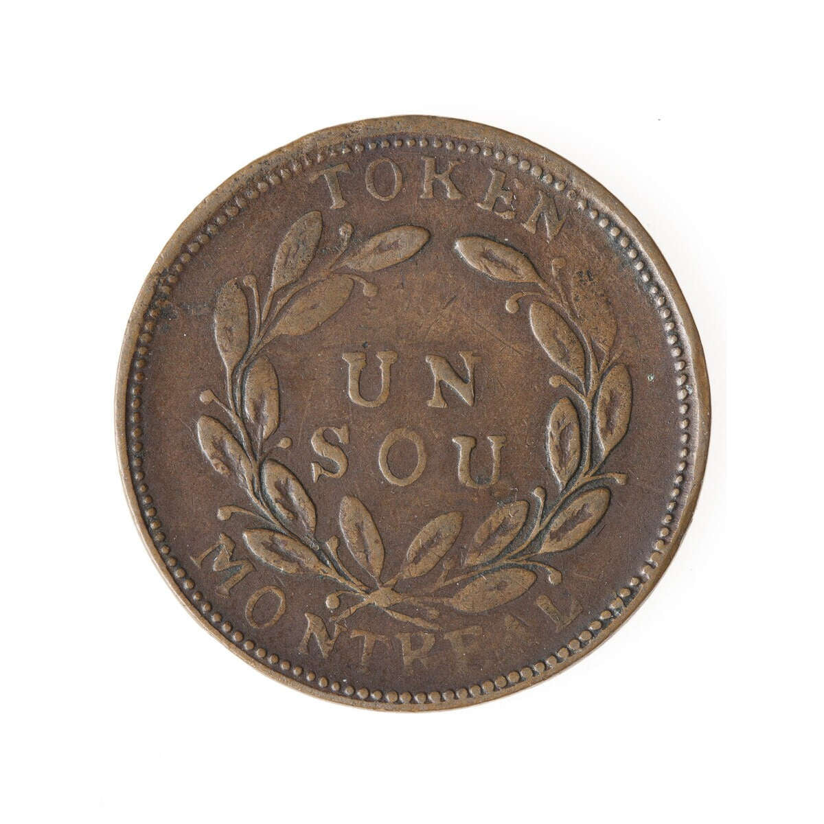 Lower Canada 1 Sou Token LC-30D F-12