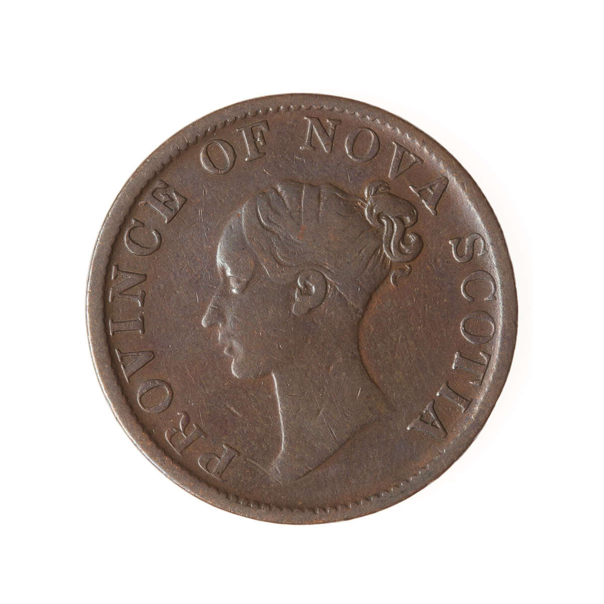 NS 1/2 Penny Token 1840 NS-1E2 VF-20