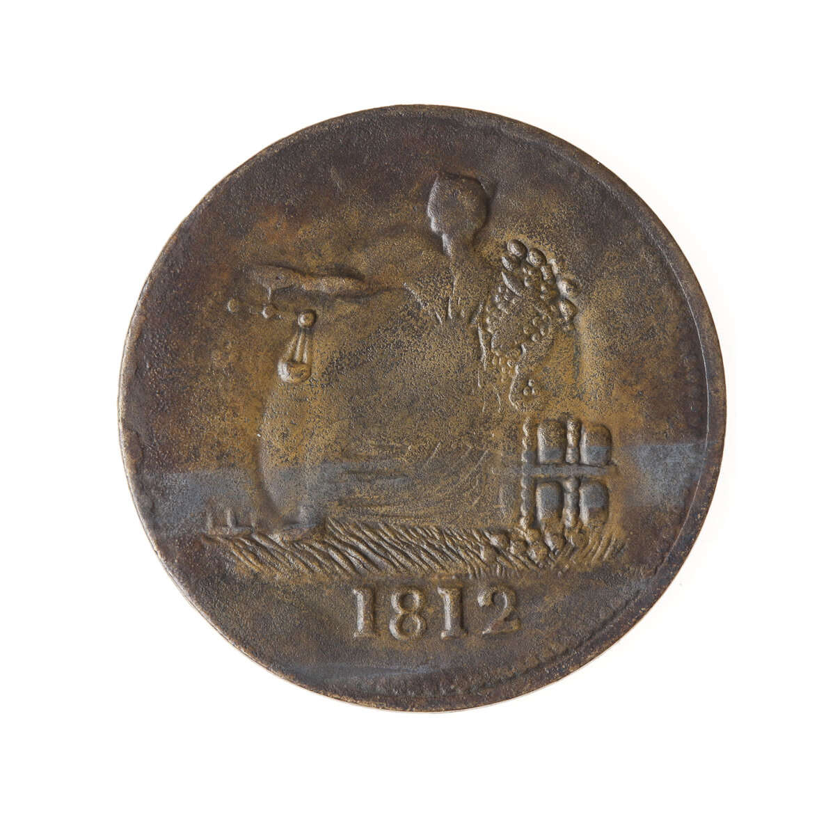 Lower Canada 1/2 Penny Token 1812 LC-48C2 MS-60