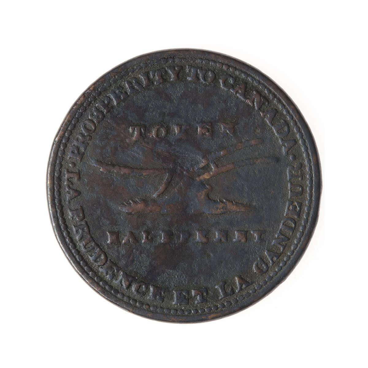 Upper Canada 1/2 Penny Token 1824 UC-2A1 VF-20