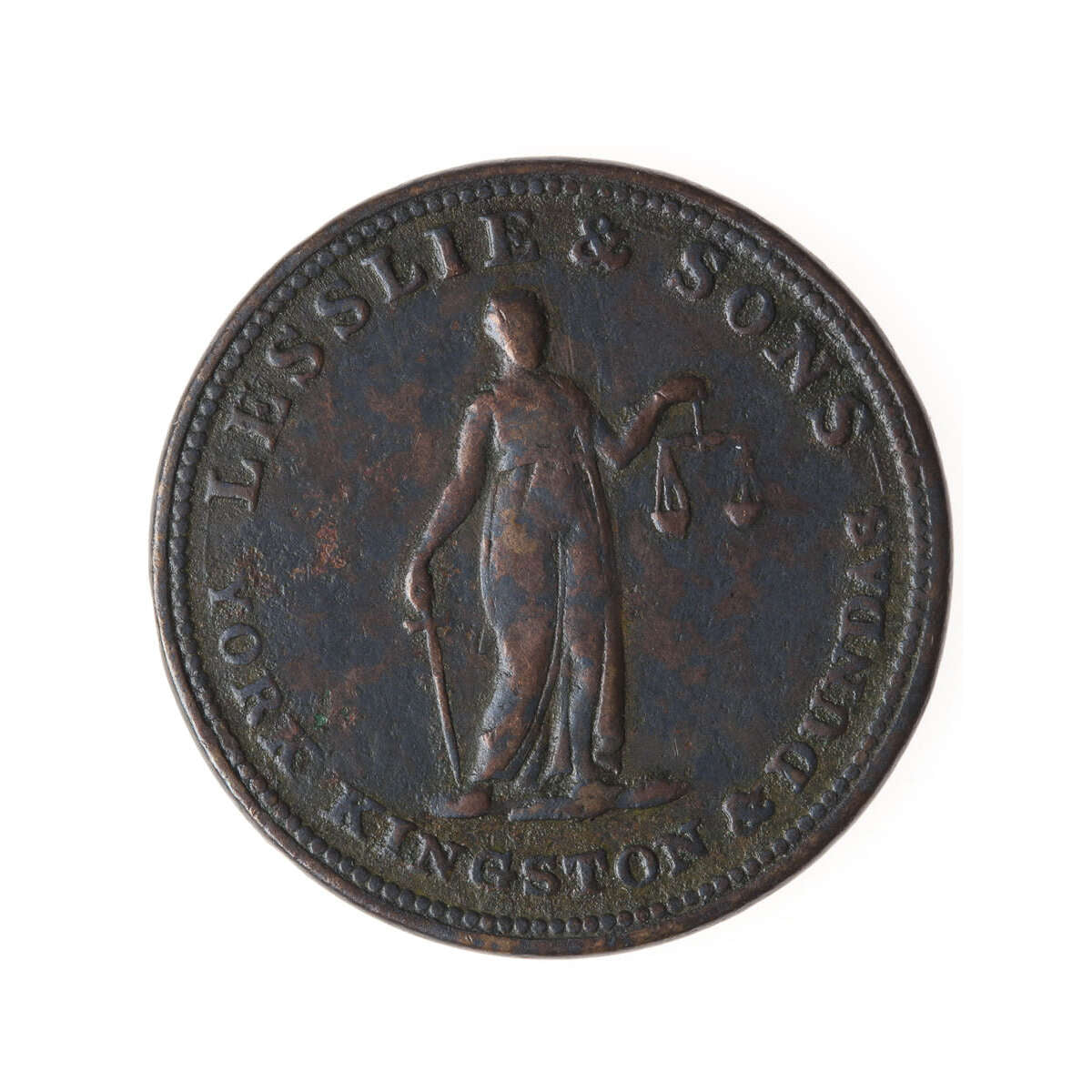 Upper Canada 1/2 Penny Token 1824 UC-2A1 VF-20