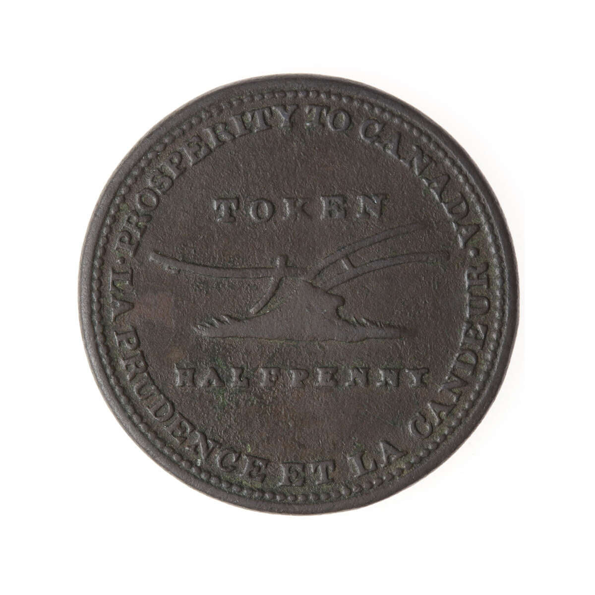 Upper Canada 1/2 Penny Token 1824 UC-2A1 VF-30