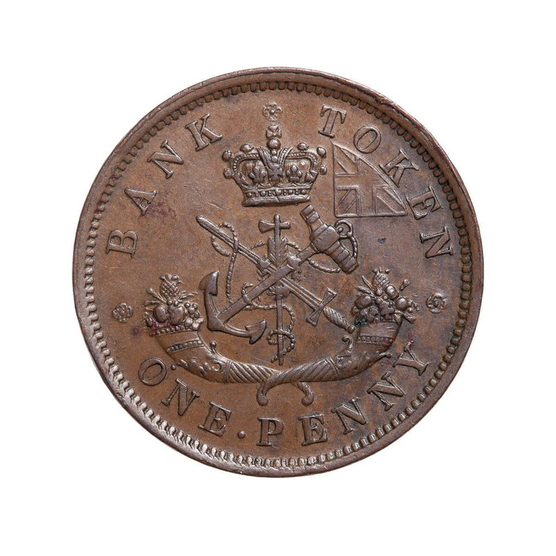 Prov. Of Canada 1 Penny Token 1857 PC-6D AU-55