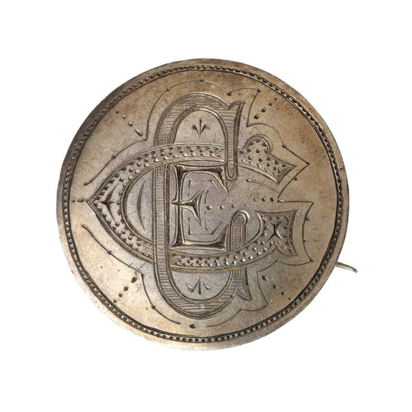 Belgium 1850s - 5 francs, "C.E.G" on Convex Flan with pin intact