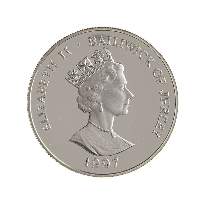 Jersey 5 Pounds 1997 Elizabeth II Silver Proof