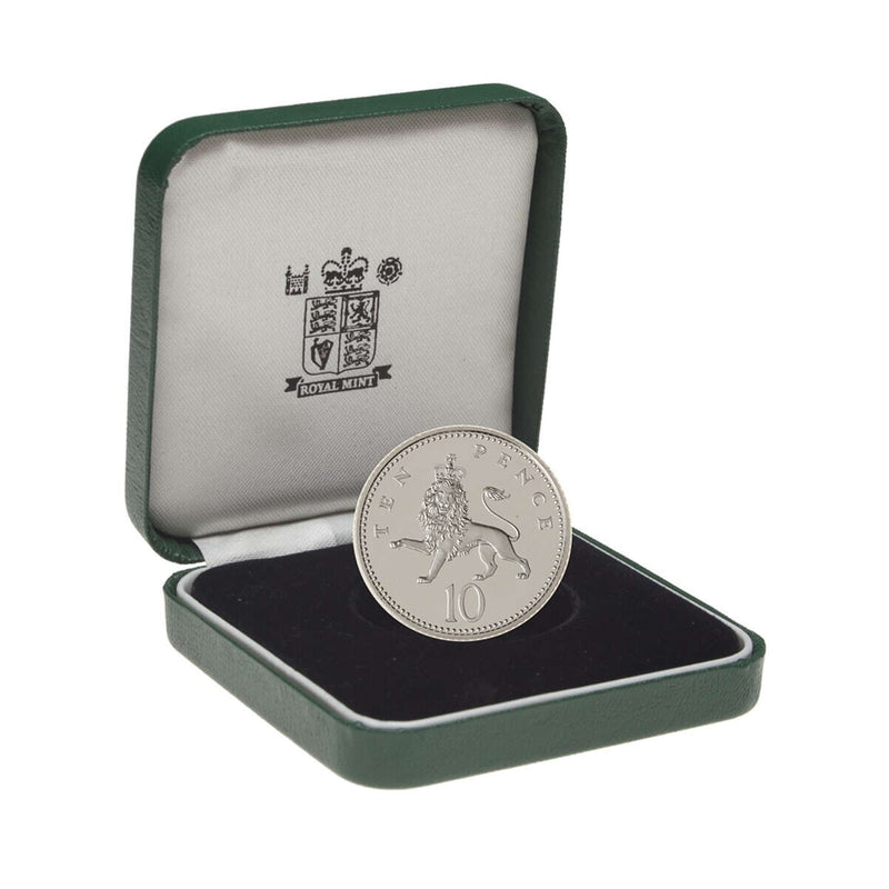 Great Britain 1992 Silver Proof Piedfort Ten Pence Coin PR-63