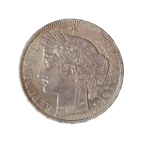 France 5 Francs 1870 A AU-50