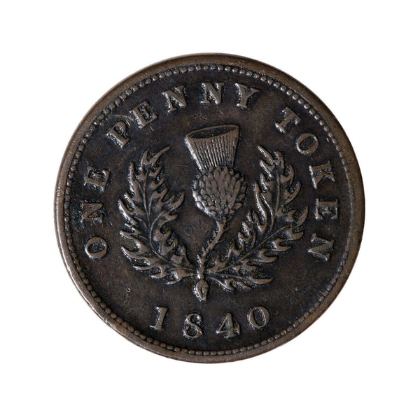 NS 1 Penny Token 1840 NS-2C1 EF-45