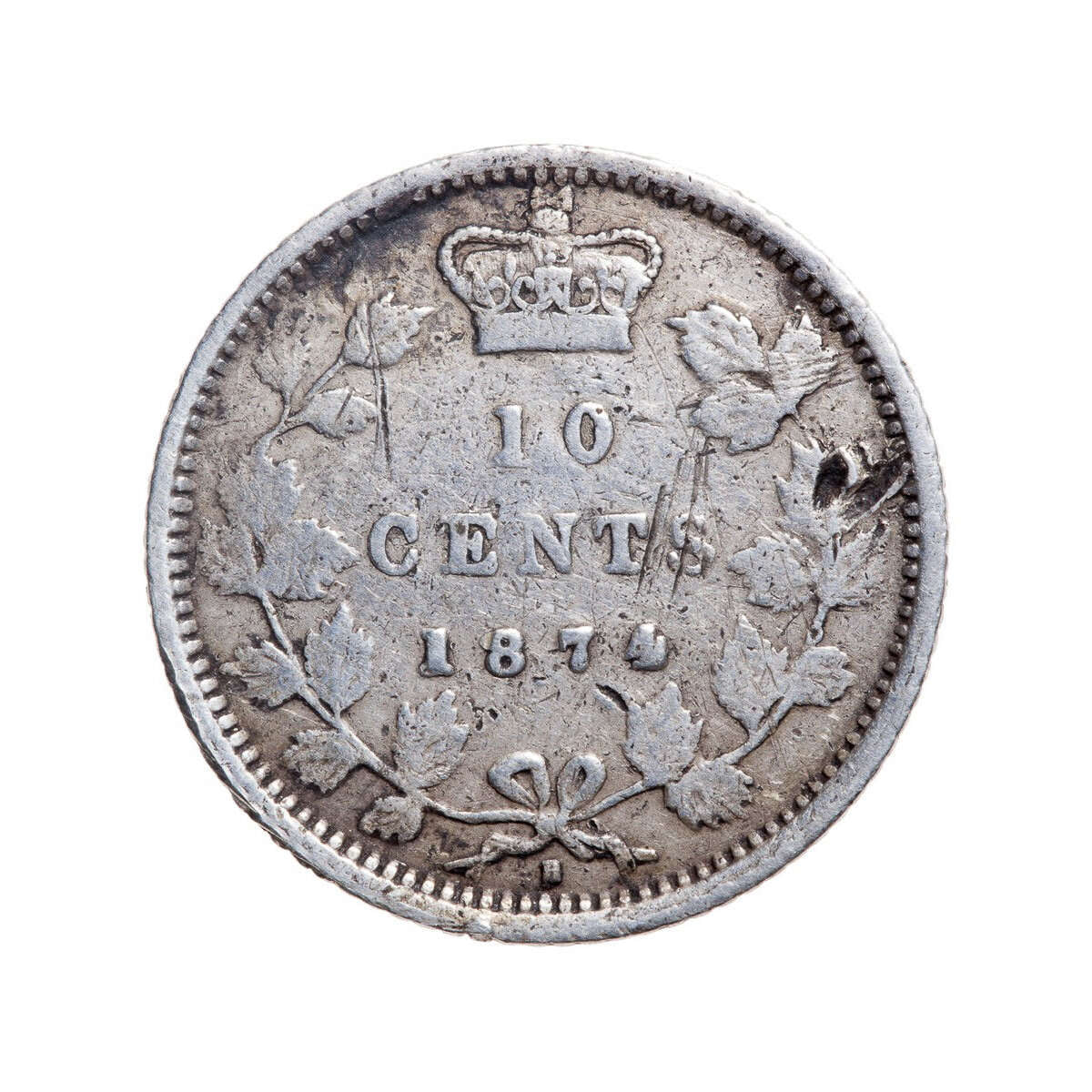 Love Token - G.I.H. on Victorian 10 cent host coin