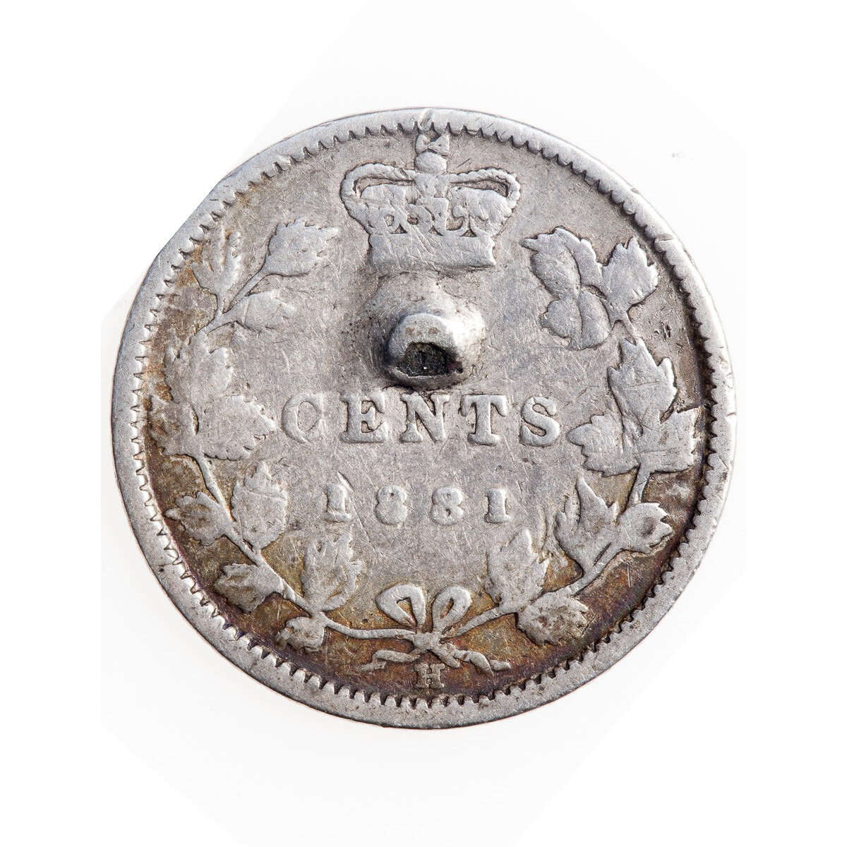 Love Token - "THC" on a Victorian .925 silver 10c host coin