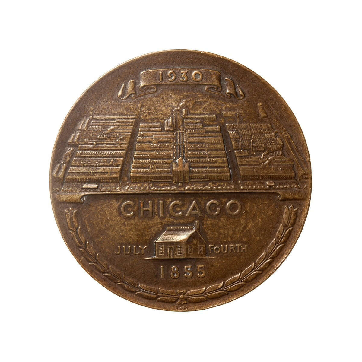 United States of America Bronze 1930 - 75th Anniversary Crane Co. Chicago 1855-1930