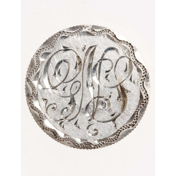 Love Token - "G.I.G" on an Edwardian .05 silver host coin