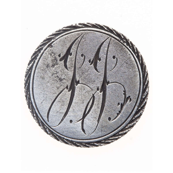 Love Token - "G.G." on a Victorian .05 silver host coin