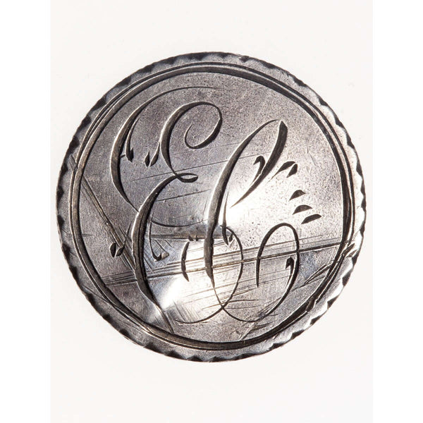 Love Token - "E.L." on a Victorian .05 silver host coin