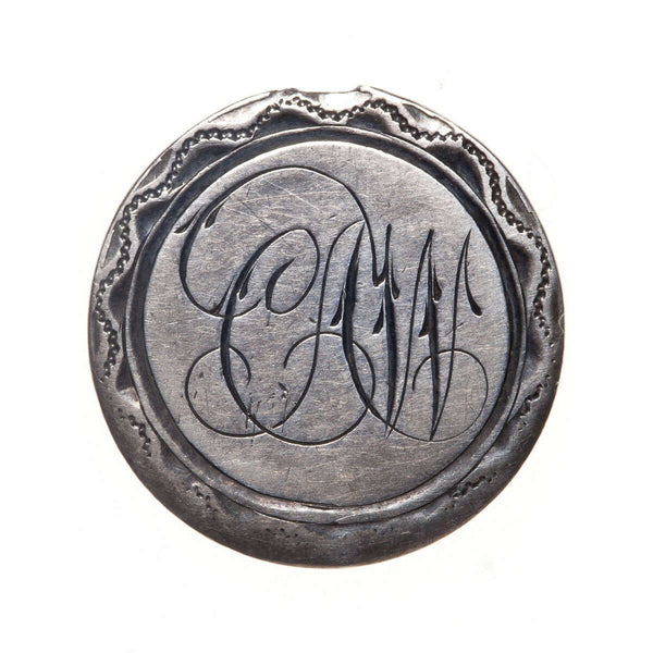 Love Token - "C.W." on a Victorian .05 silver host coin