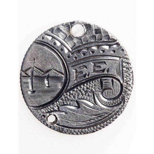 Love Token - "Dee" on a Victorian .925 silver 10c host coin