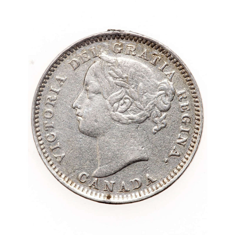 Love Token - F.I.S. (?) on a Victorian .925 Silver 10 cent host coin, with loop for suspension
