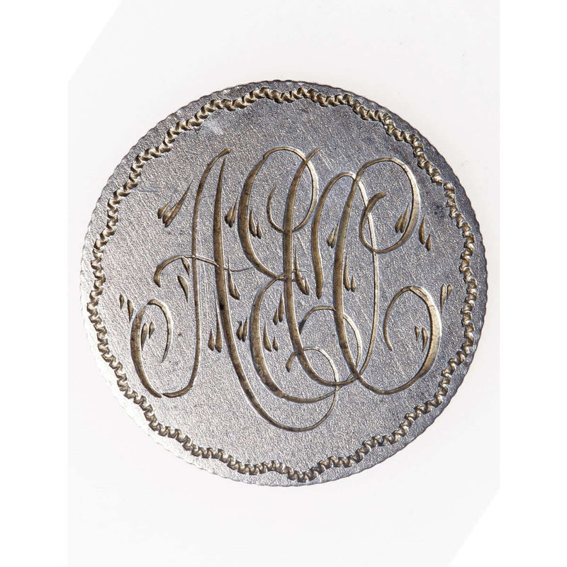 Love Token - A.E.C. on a Victorian .925 Silver 10 cent host coin
