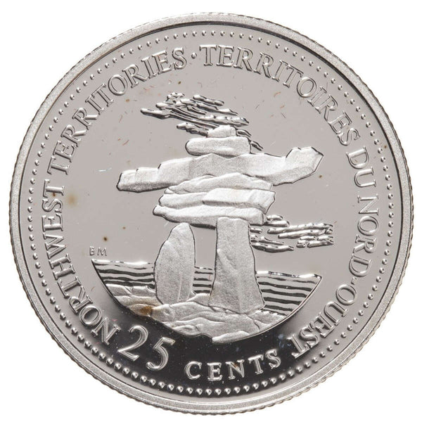 1992 25c 125th Anniversary of Canada Silver Proof: North West Territor