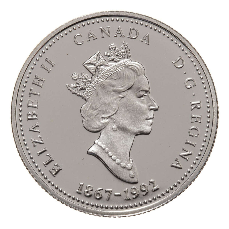 1992 25c 125th Anniversary of Canada Silver Proof: Yukon