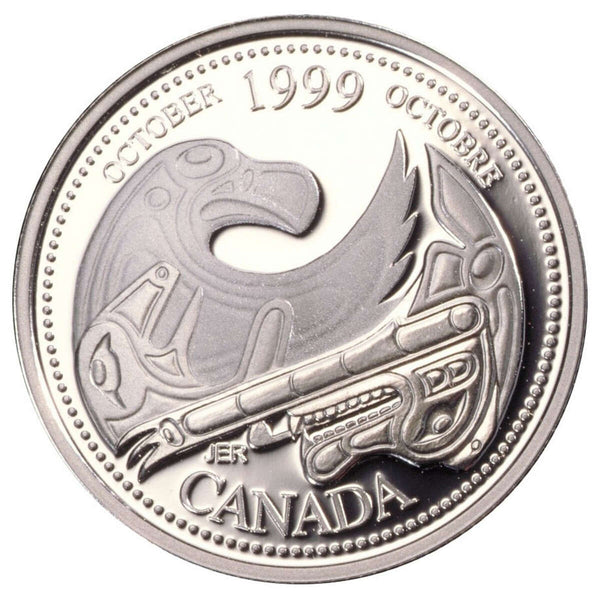 超激レア1999年製800個限定 BabyBucoTHUNDERBOLT※鑑賞用 1999 25c October, A Tribute to the First Nation - Millennium Proof Ste