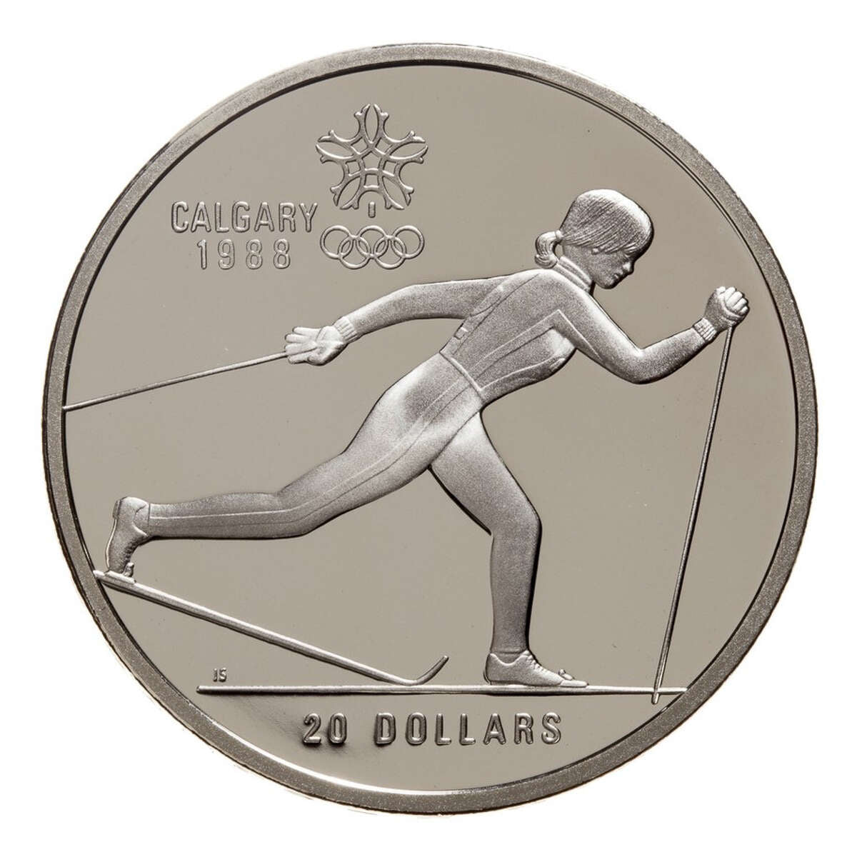 1985-1988 $20 Calgary Olympic Winter Games - Sterling Silver Set