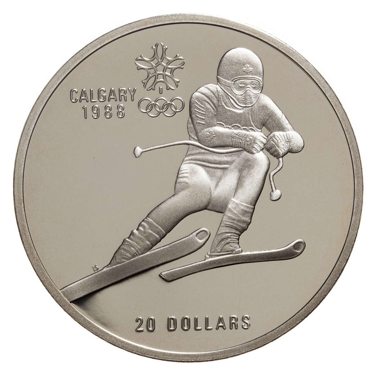 1985-1988 $20 Calgary Olympic Winter Games - Sterling Silver Set