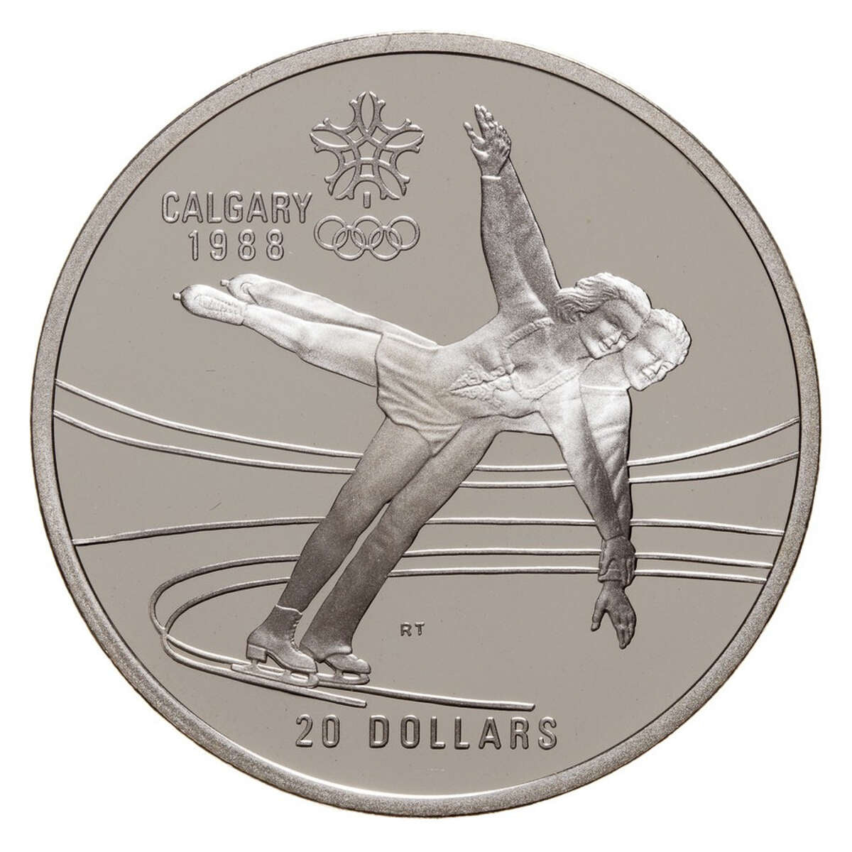 1985-1988 $20 Calgary Olympic Winter Games - Sterling Silver Set