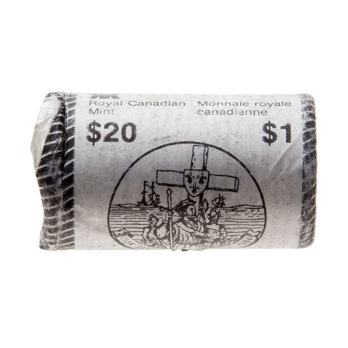 1984 $1 Jacques Cartier Commemorative Nickel Dollar Roll