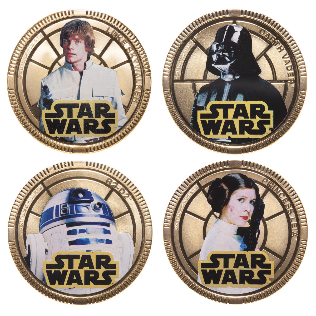 2011 Darth Vader - Gold Plated Collectible Coins Set