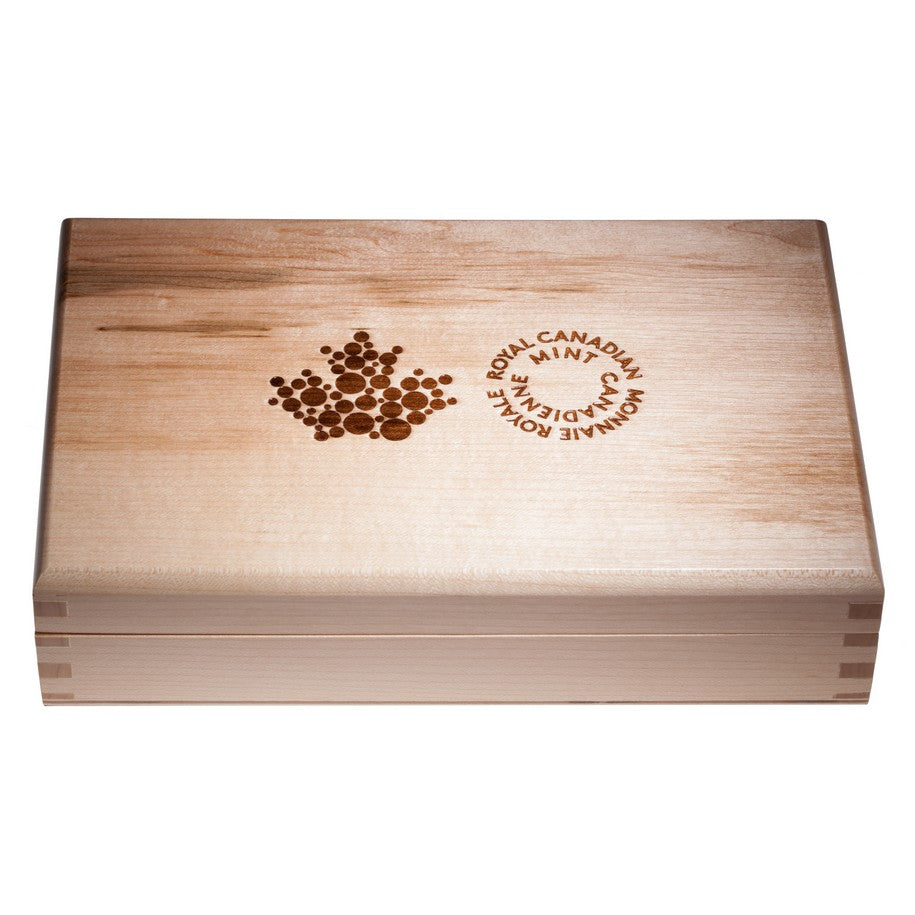 2014 Majestic Maple Leaves - Pure Silver, Gold & Platinum 5-Coin Set with Display Case