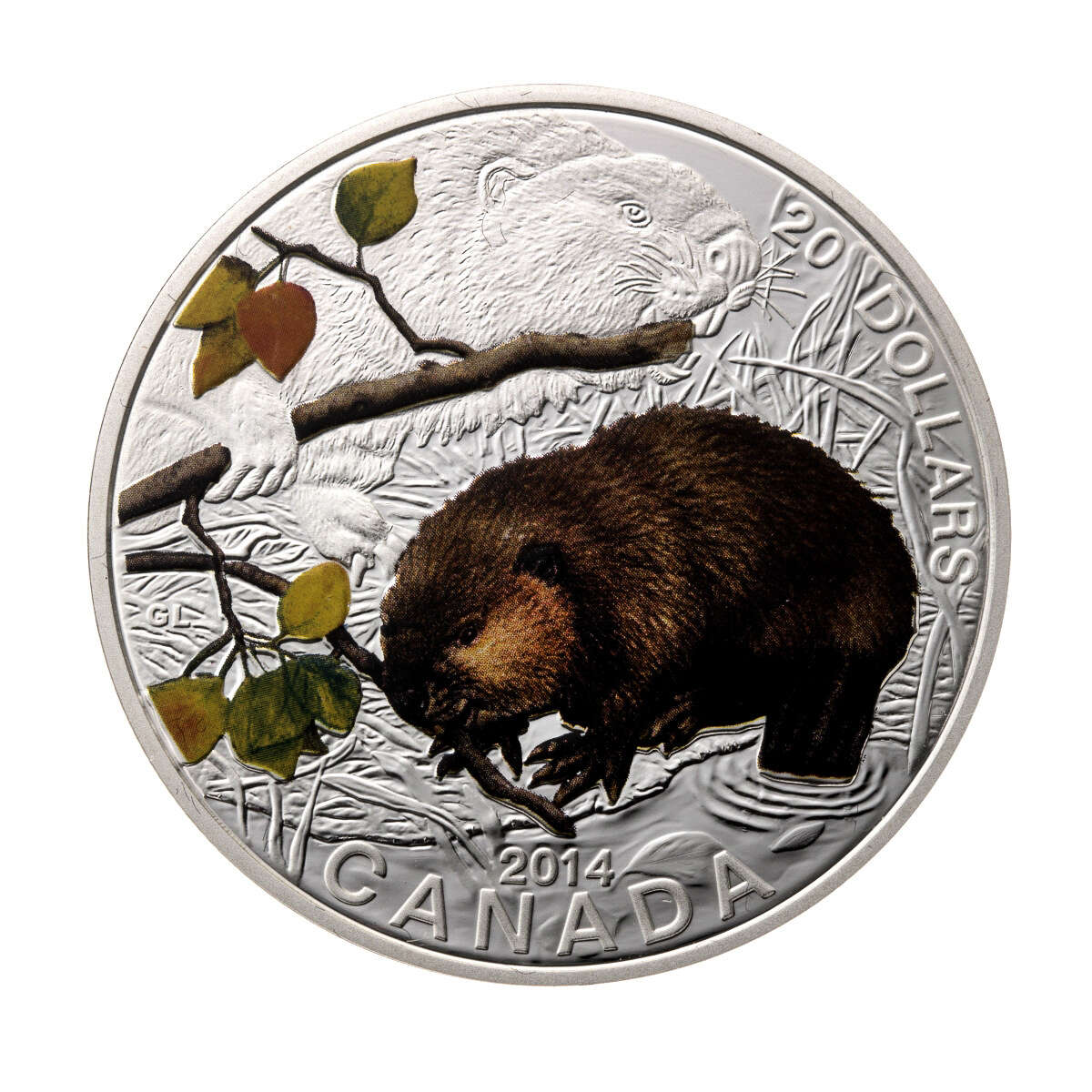 2013-2015 $20 Beaver - Pure Silver 3-Coin Set with Display Case