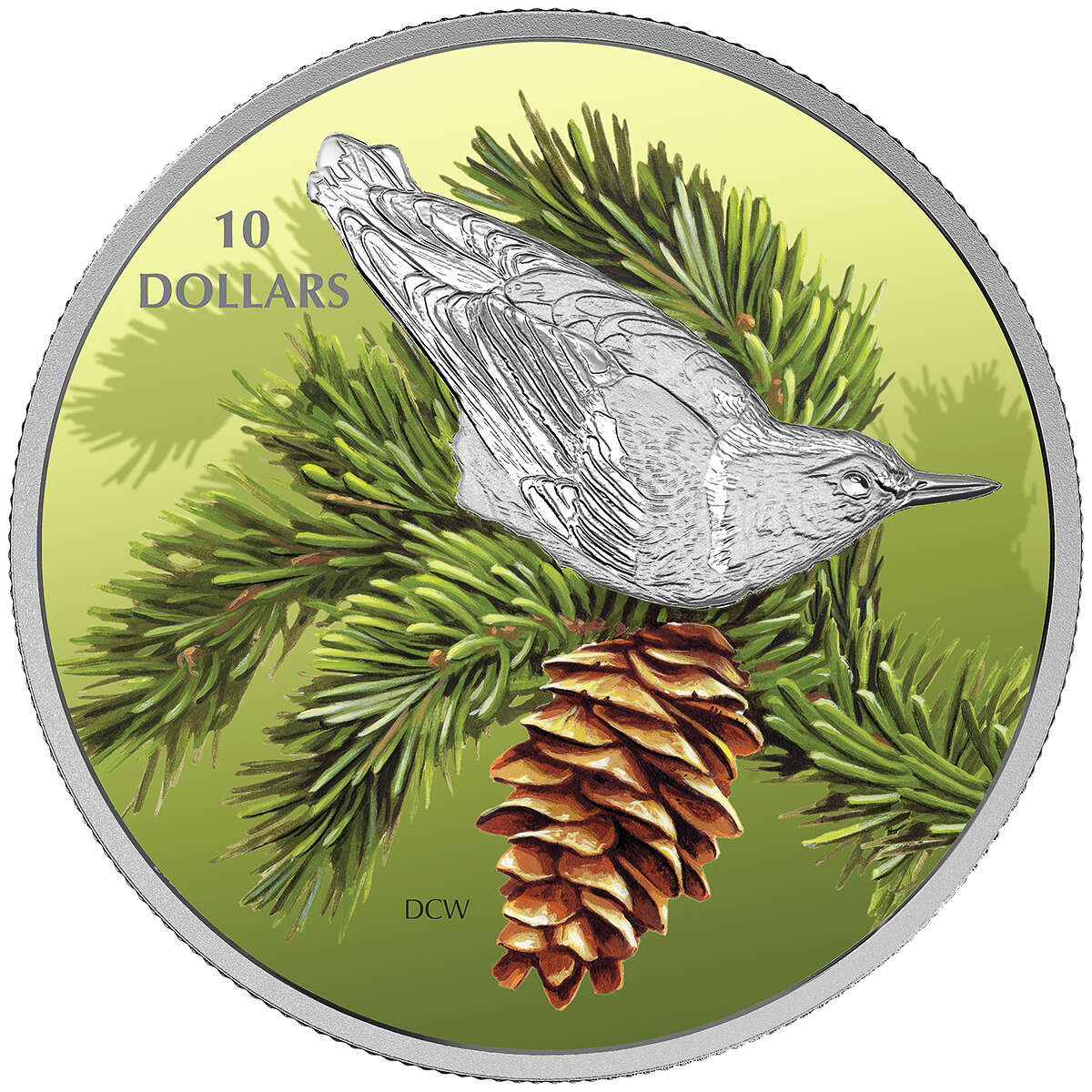 2017 $10 Birds Among Nature's Colours - 5 Coin Pure Silver Set