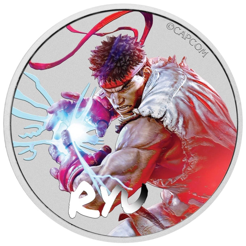 2022 $1 Street Fighter: Ryu - Pure Silver Coin