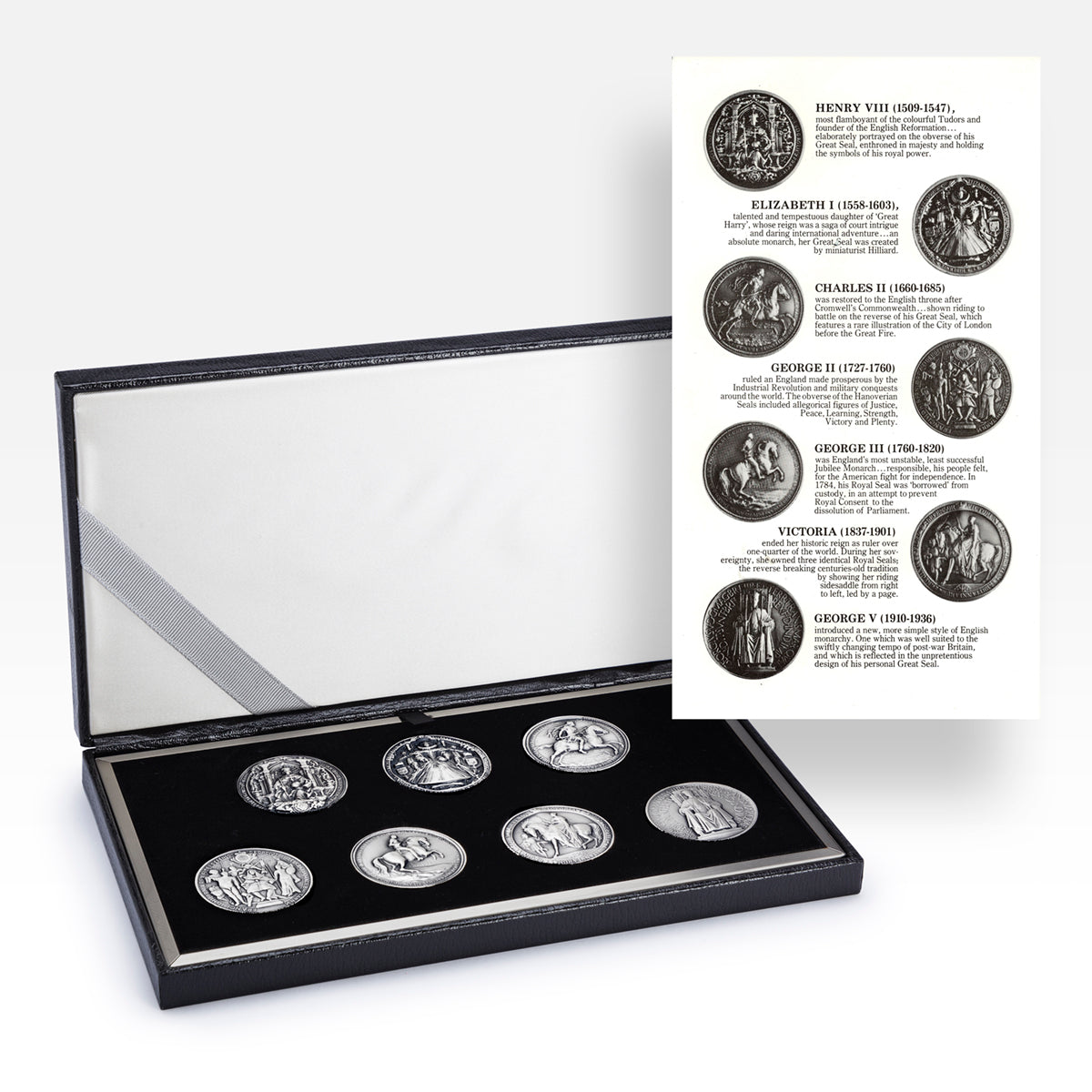 The Royal Seals of the Jubilee Monarchs 7-Medallion Set