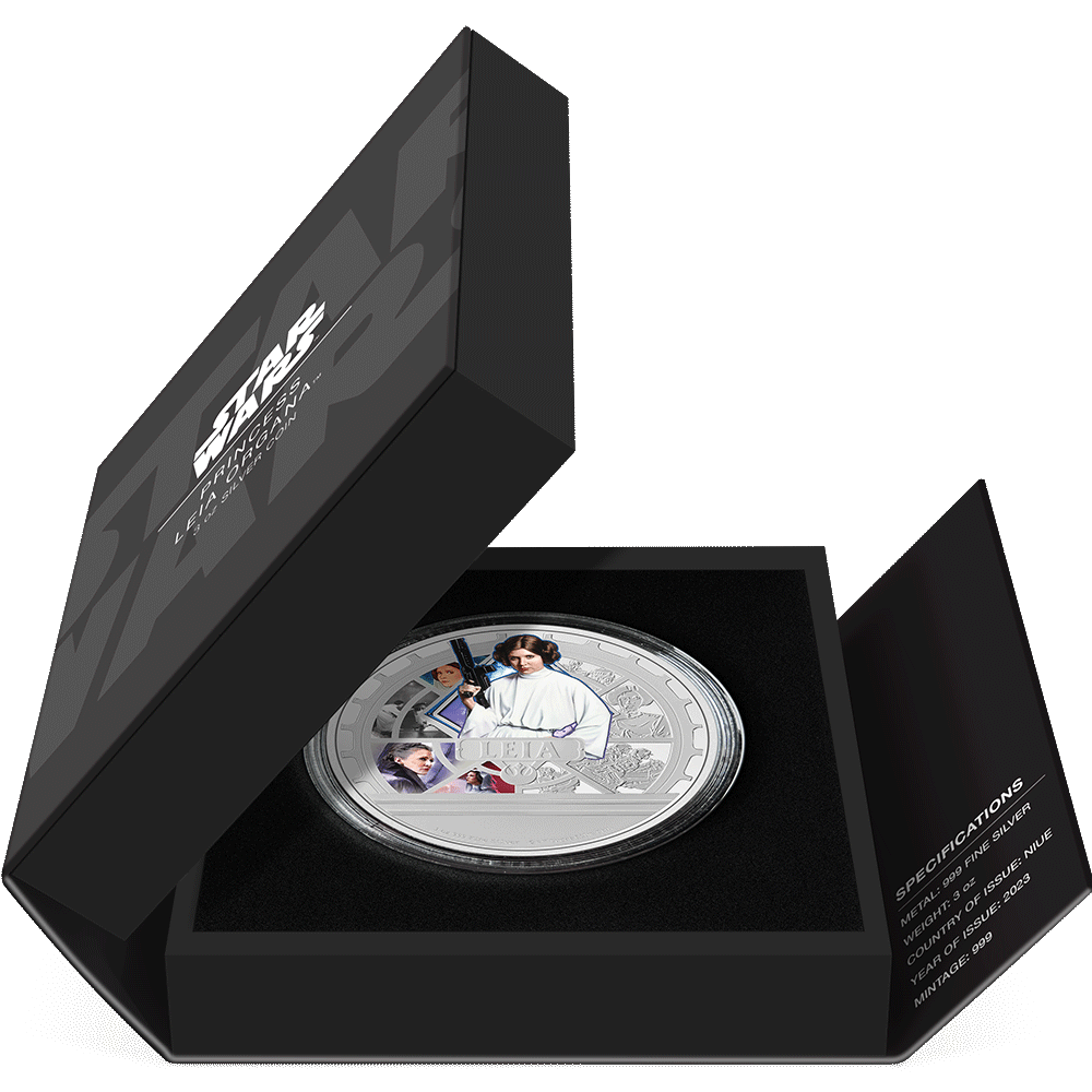 2023 $10 Star Wars: Princess Leia - Pure Silver Coin