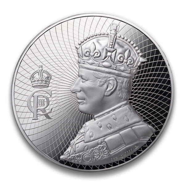 The Coronation of King Charles III  Five Ounce Fine Silver Medallion