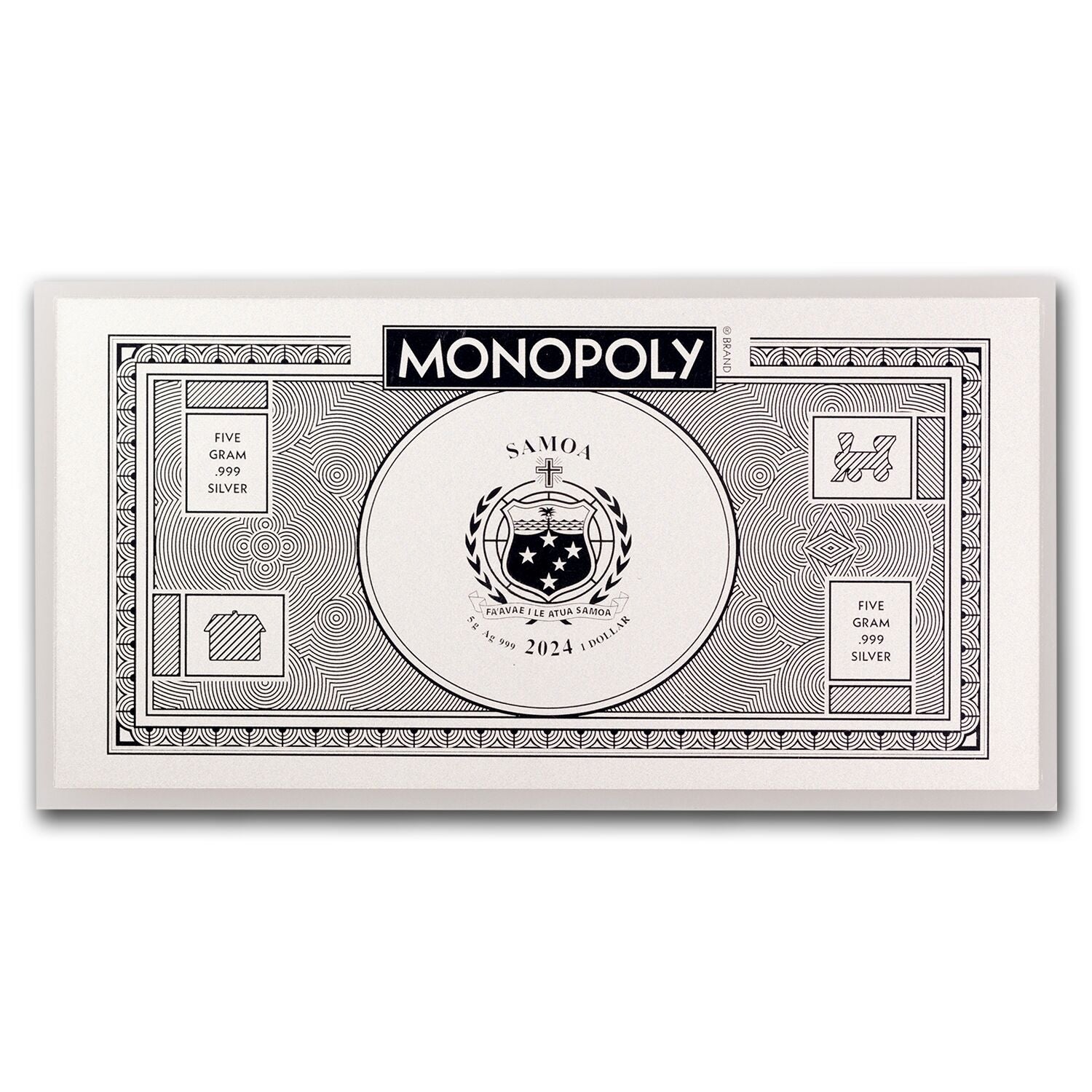 2024 $1 Monopoly Silver Currency Note