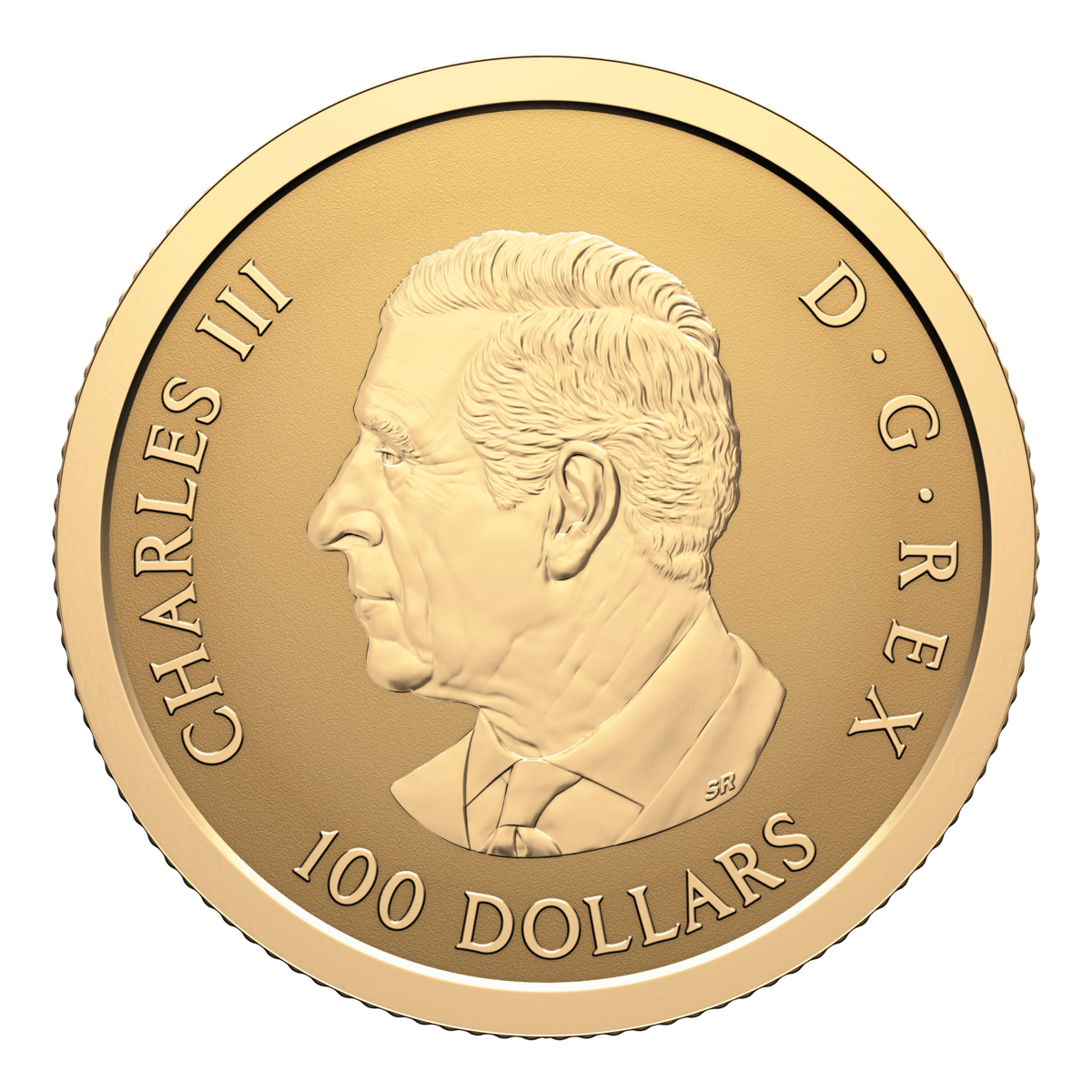 2025 $100 Gleaming Maple Leaves - Pure Gold Coin