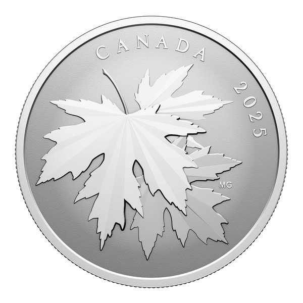 2025 $10 Gleaming Maple Leaves - Pure Silver Coin