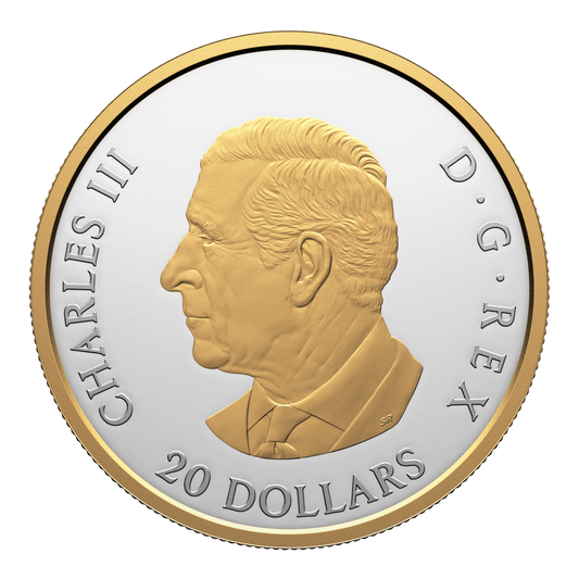 2025 $20 Animal Portraits: Grey Wolf - Pure Silver Coin