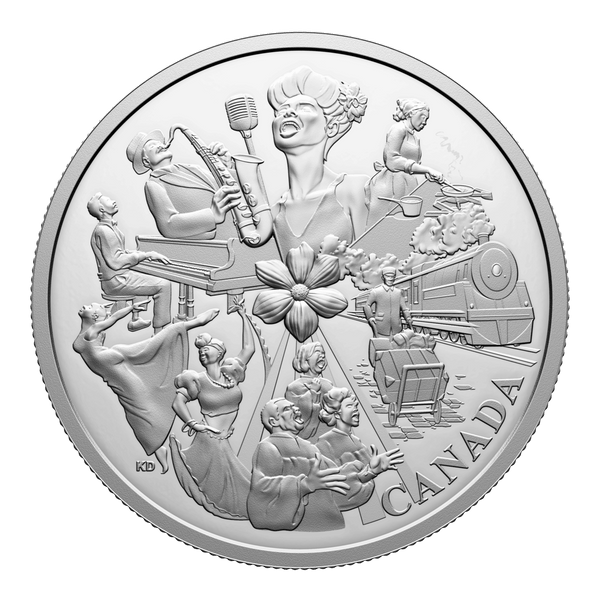 2025 $20 Commemorating Black History: Hogan's Alley - Pure Silver Coin