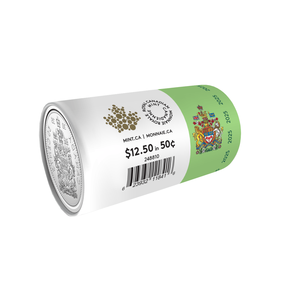 2025 50 Cent Special Wrap Circulation Roll