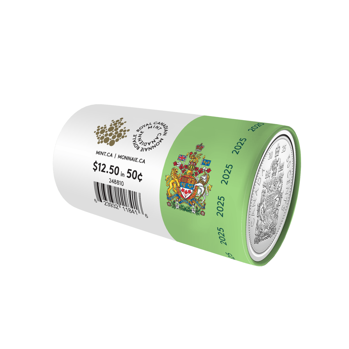 2025 50 Cent Special Wrap Circulation Roll