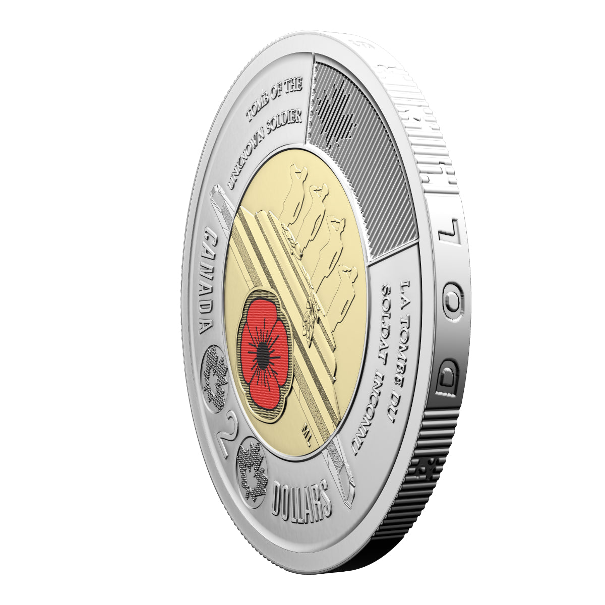 2025 $2 Honouring Canada's Unknown Soldier Special Wrap Roll (Colourized)