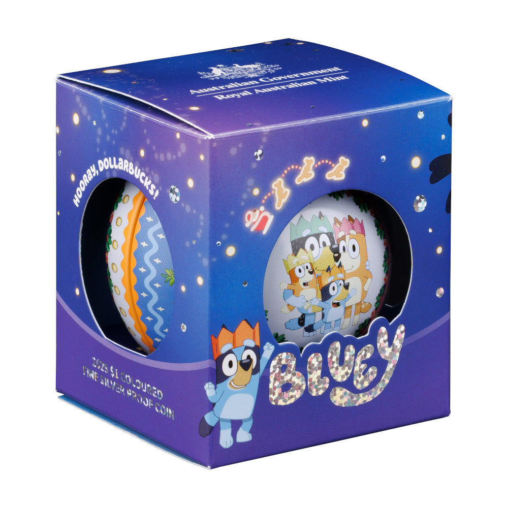 2025 $1 Bluey Christmas – Pure Silver Coin
