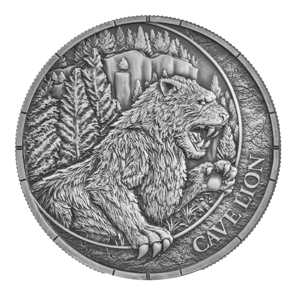 2026 $20 Megafauna: Cave Lion Oblivion - Pure Silver Coin With UV Light