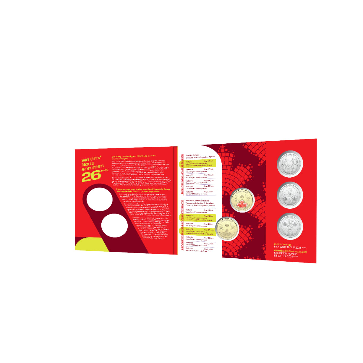 2026 FIFA World Cup 2026TM/MC - 5-Coin Set