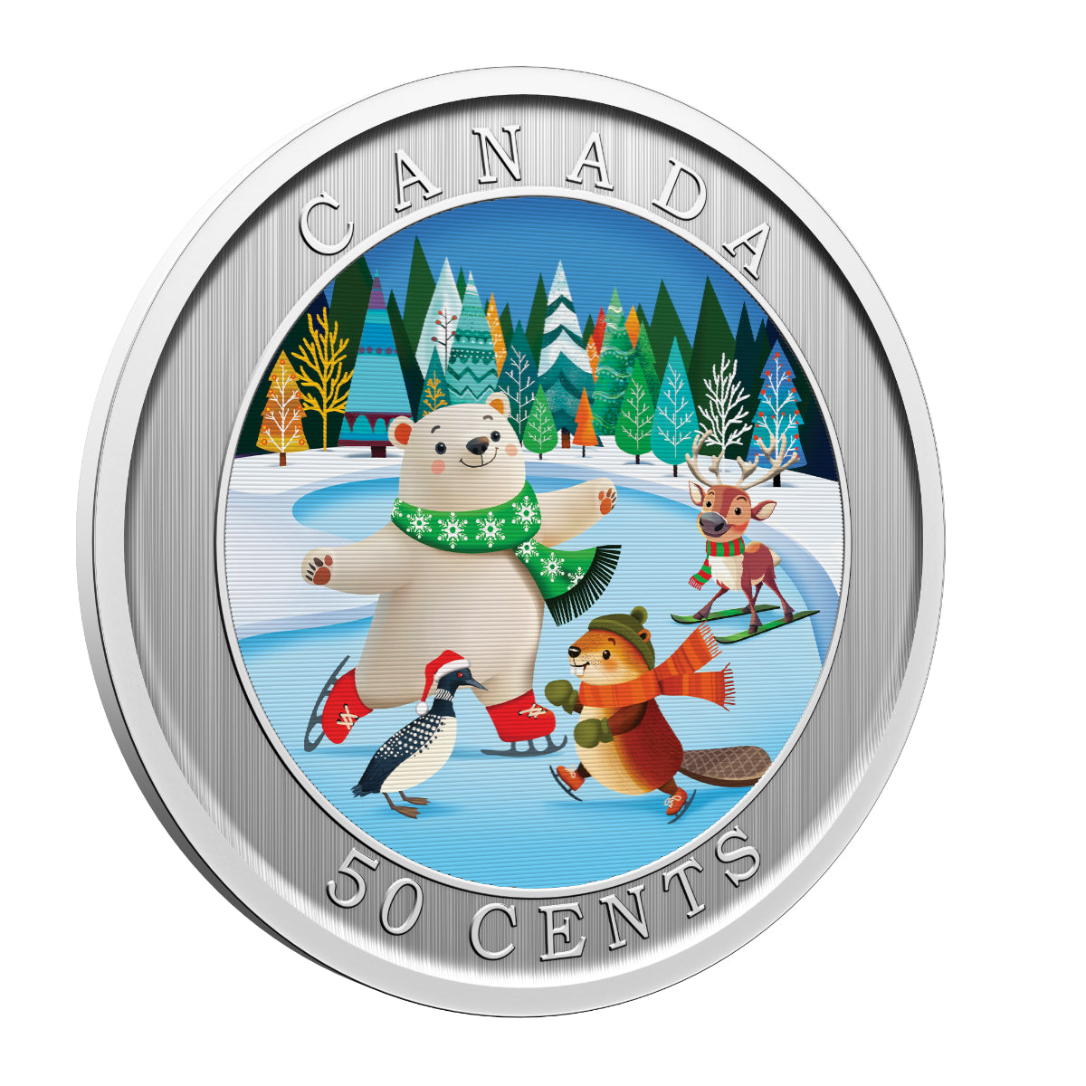 2026 50 Cent Whimsical Winter - Lenticular Coin